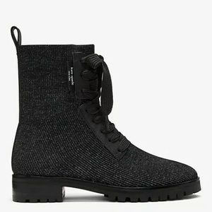 Kate Spade New York Merigue Gunmetal Black Boots 6.5 Open Box Free Shipping